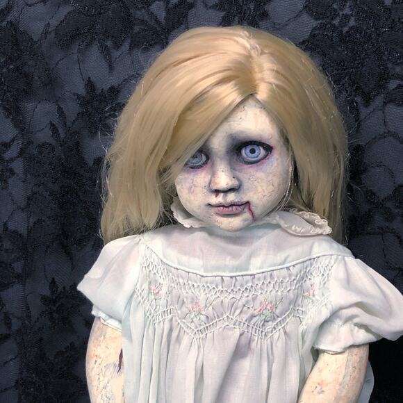 OOAK Creepy Odd 18” Haunted Ghost Zombie Undead Scary Halloween Horror Art Doll - Picture 5 of 15